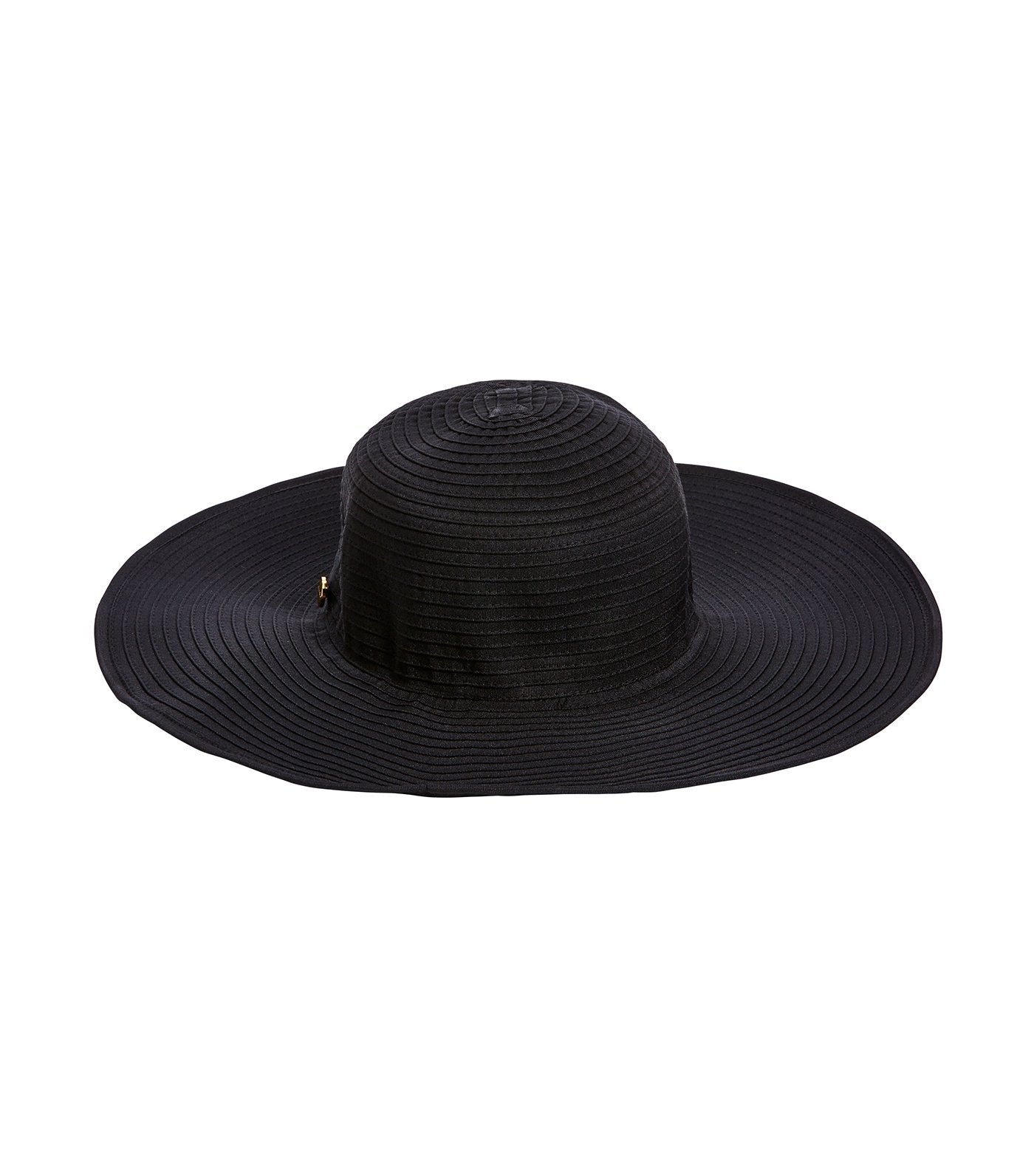 seafolly black shady lady lizzy hat