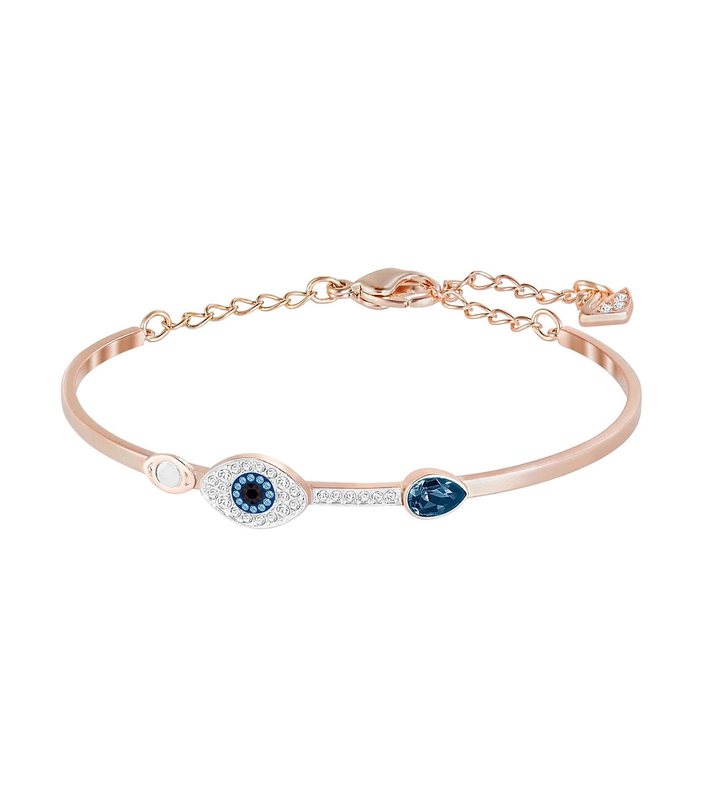 swarovski duo evil eye bangle