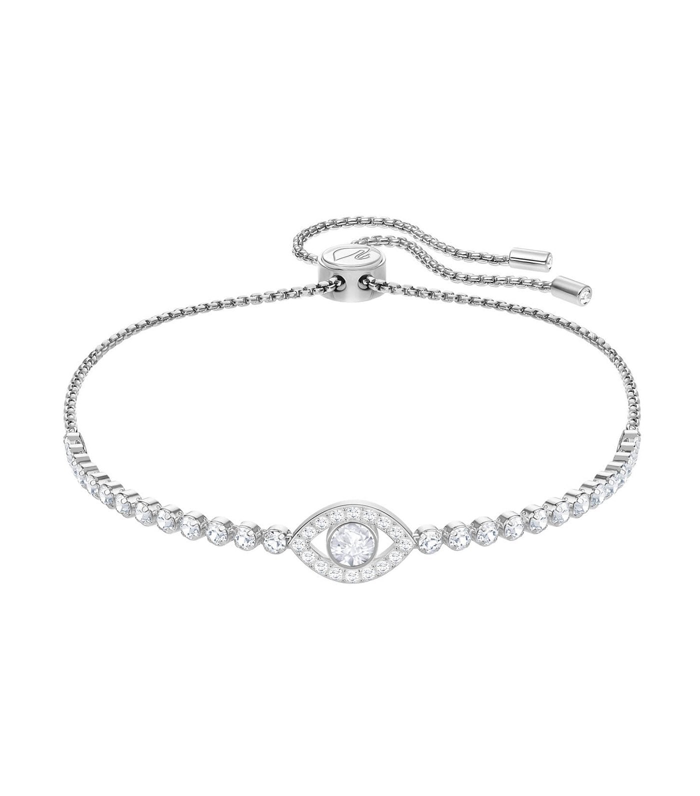 swarovski subtle evil eye bracelet