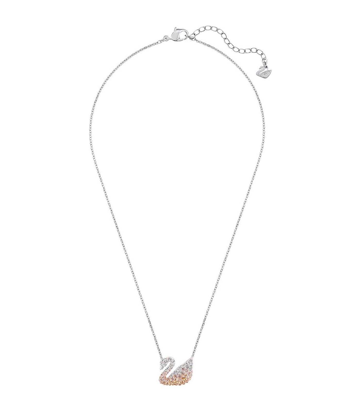 swarovski iconic swan pendant necklace