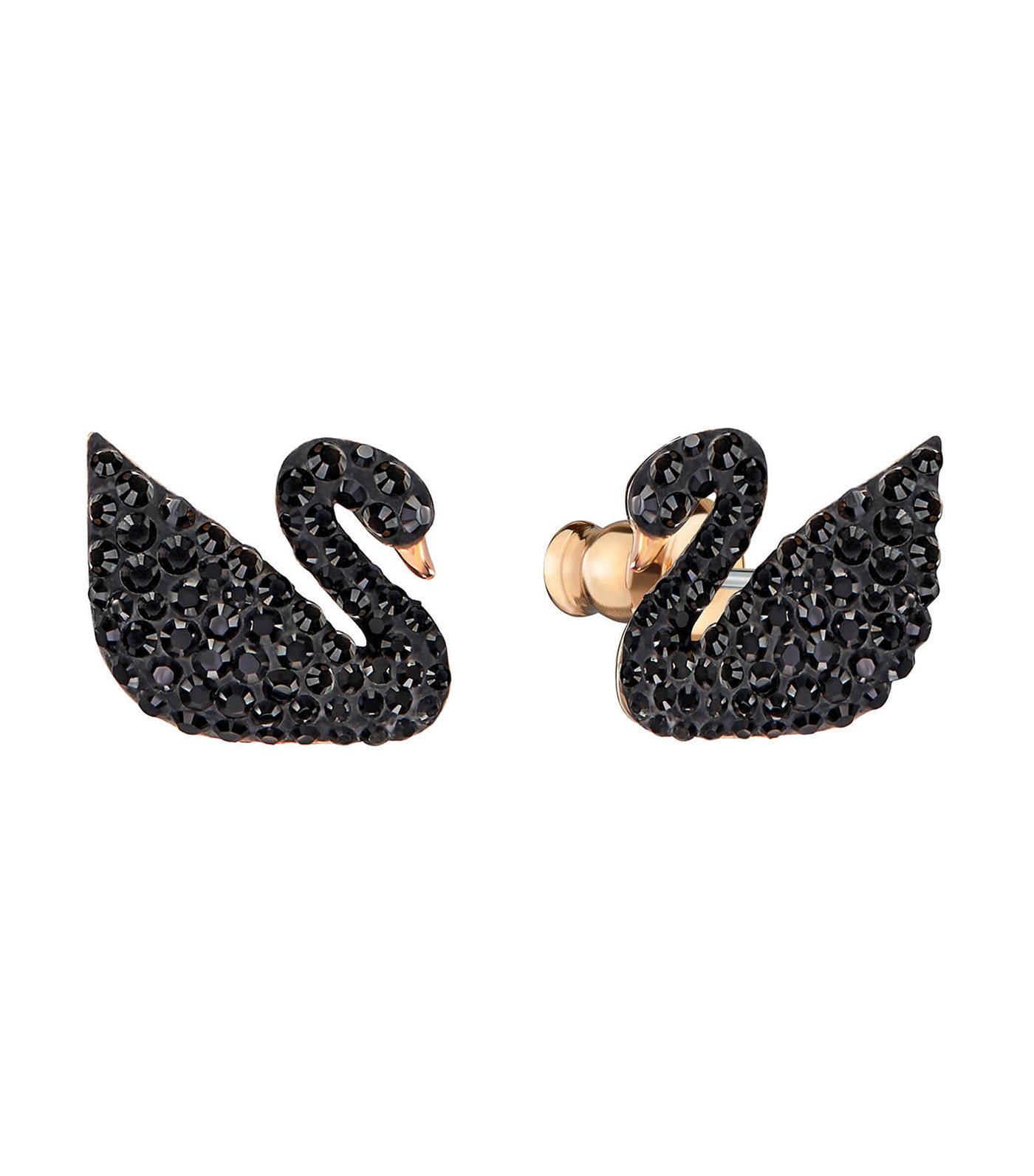 swarovski iconic swan pierced earrings