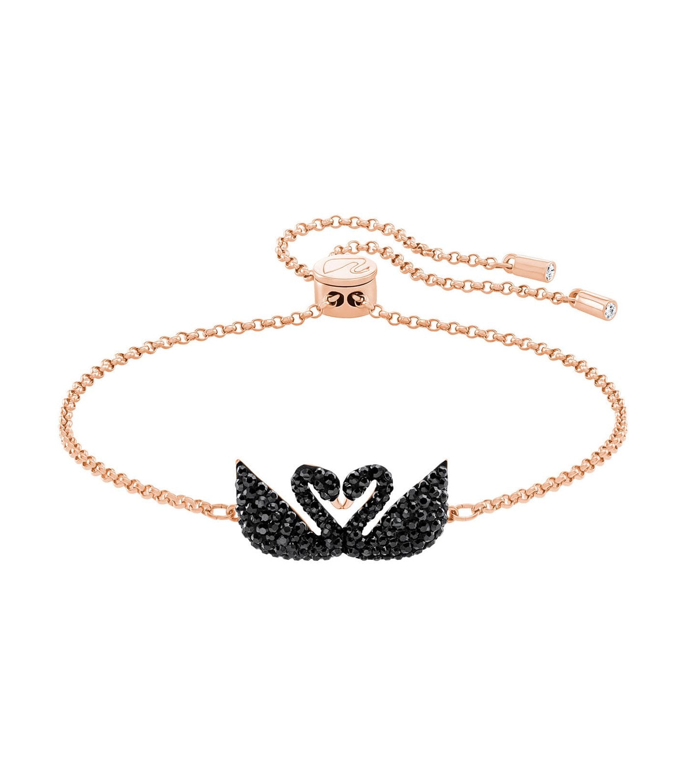 swarovski iconic swan black bracelet