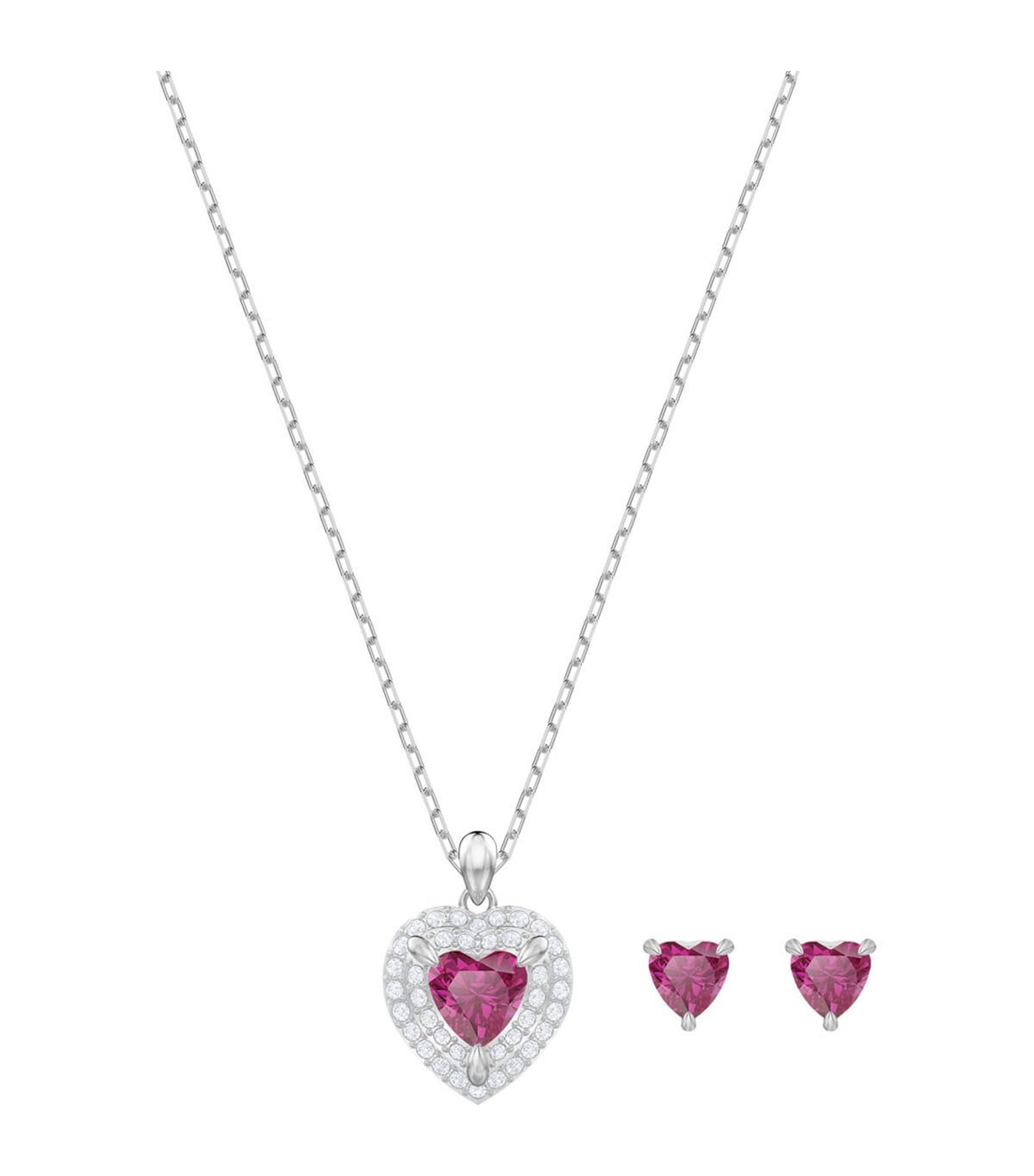 swarovski one pendant and earring set