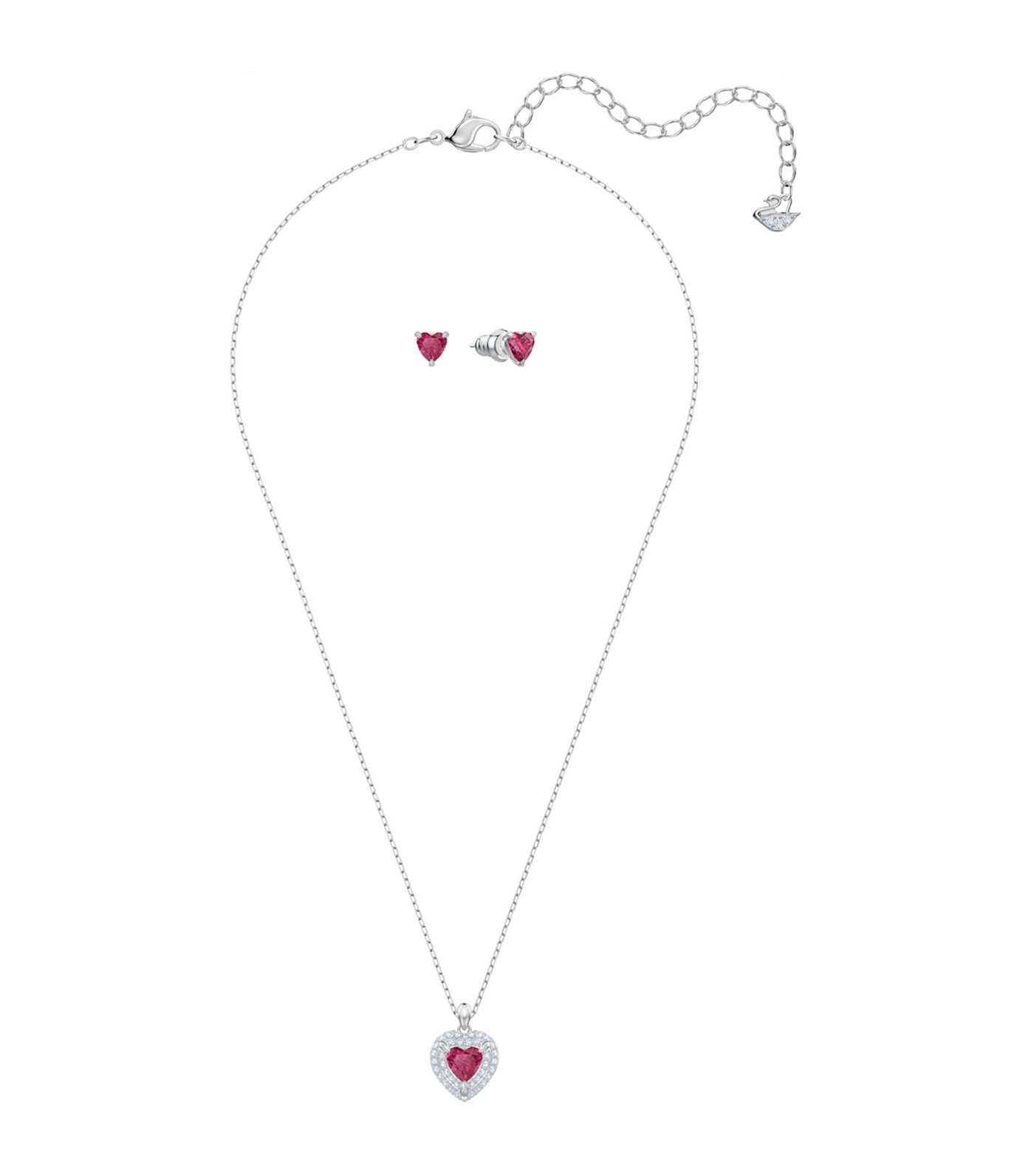 swarovski one pendant and earring set