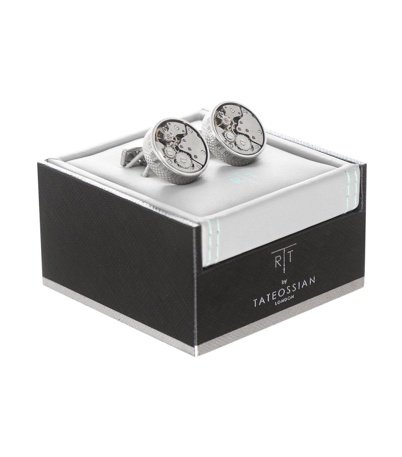Tateossian Skeleton Cufflinks in Vintage Rhodium