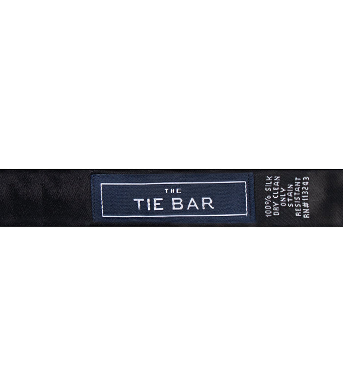 the tie bar solid satin diamond tip bowtie