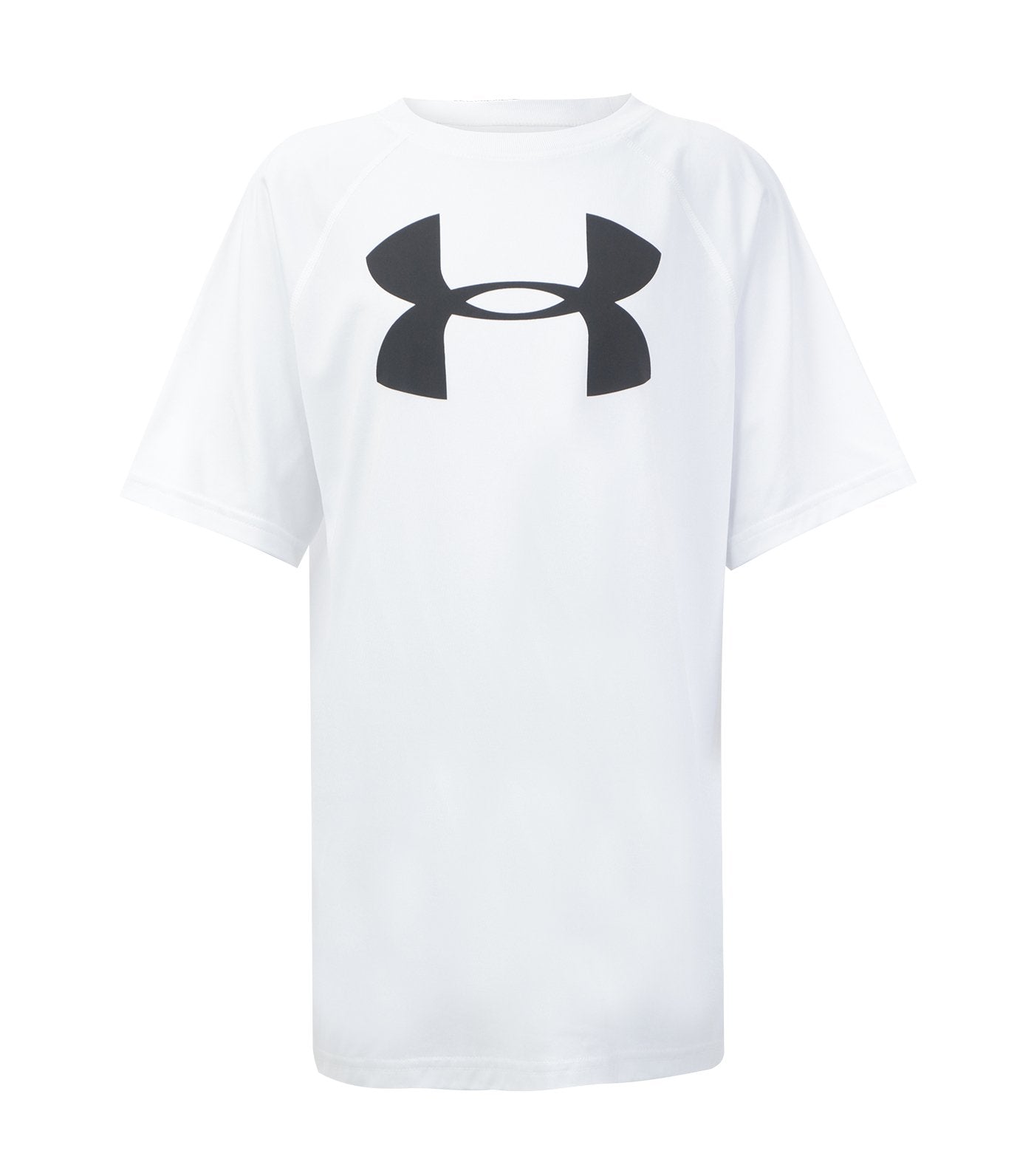 under armour white boys tech big logo short sleeves t-shirt