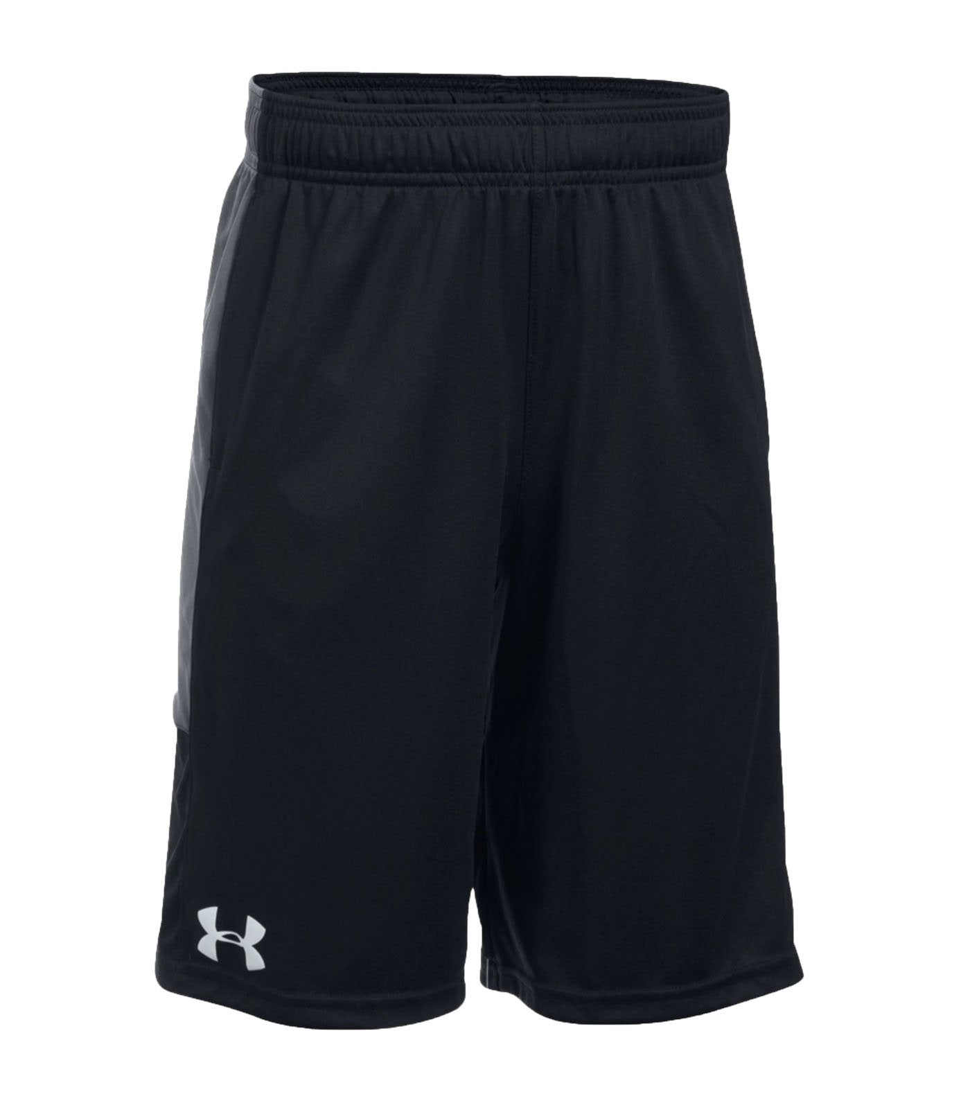 under armour black and graphite boys stunt shorts