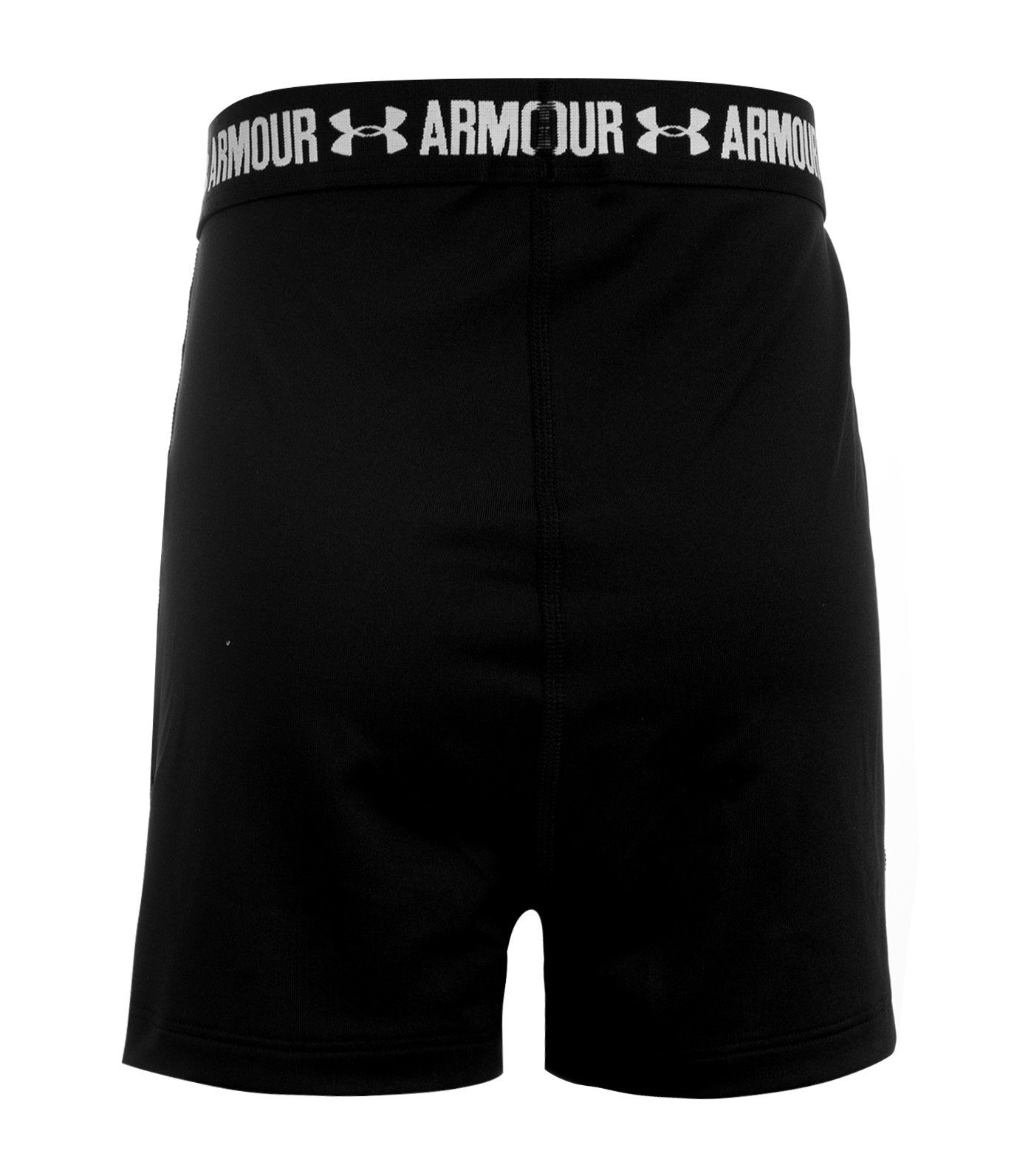 under armour black and white girls heatgear shorty