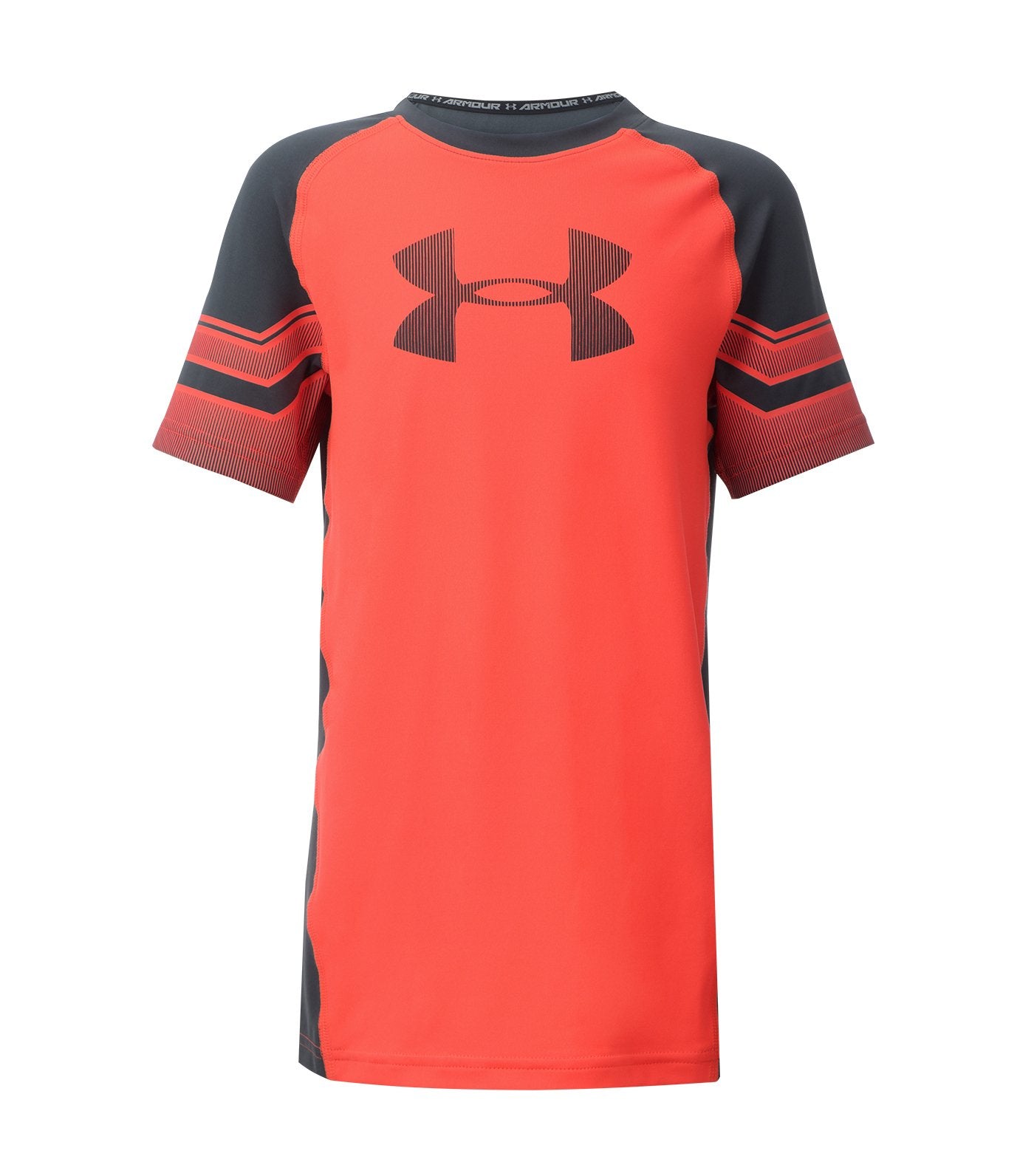 under armour red boys armour graphic short sleeves t-shirt