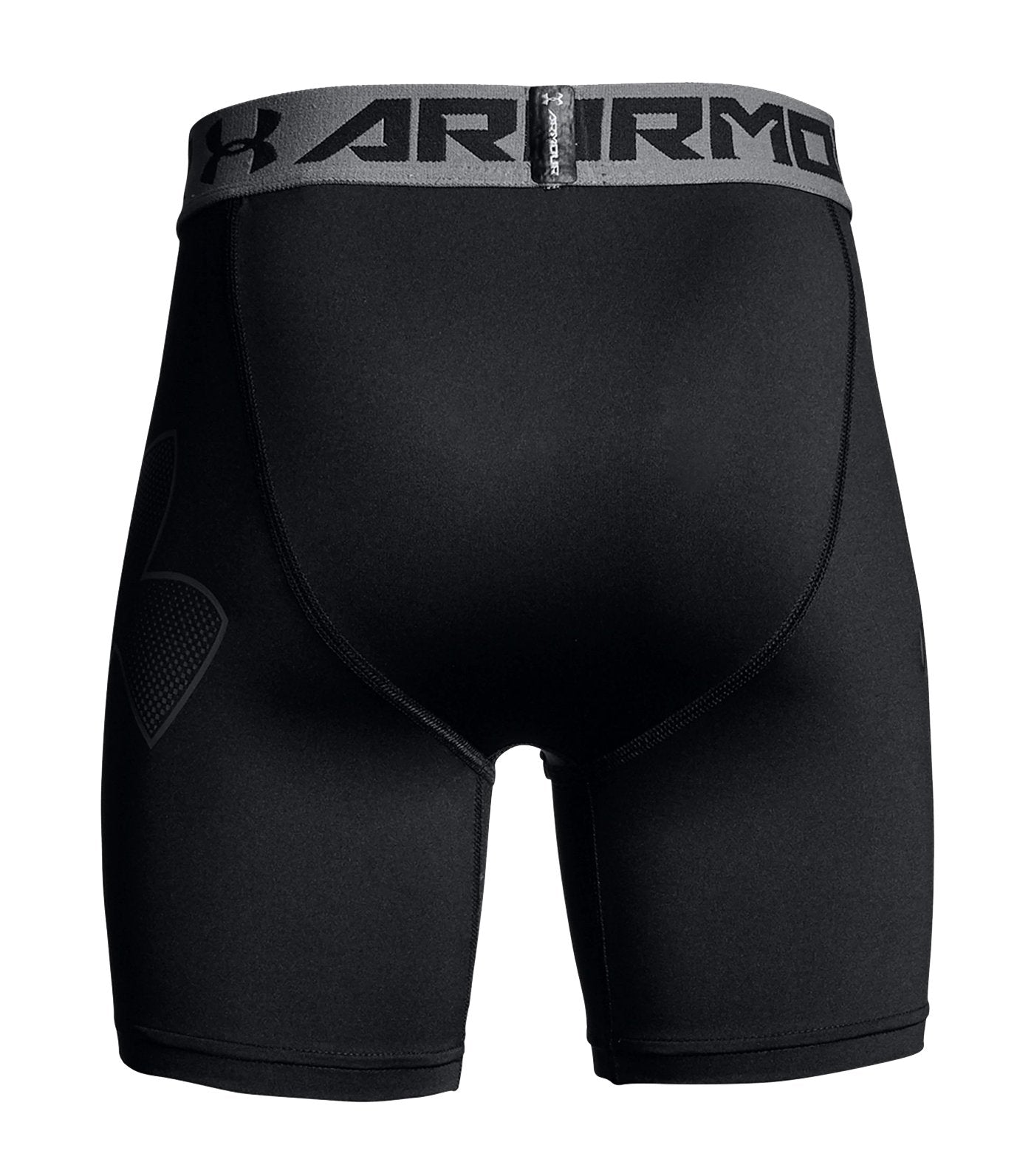 under armour black and graphite boys mid shorts