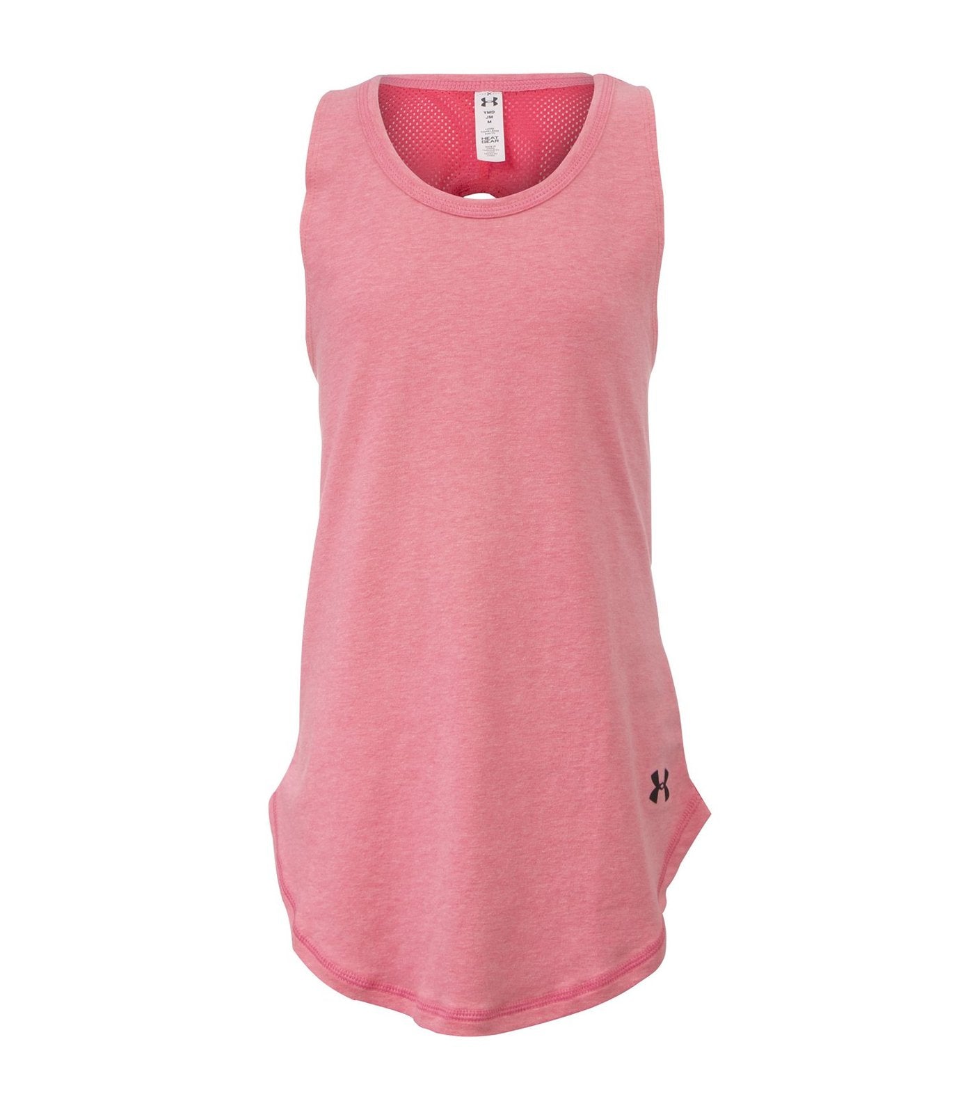 under armour youth girls strappy tank pink