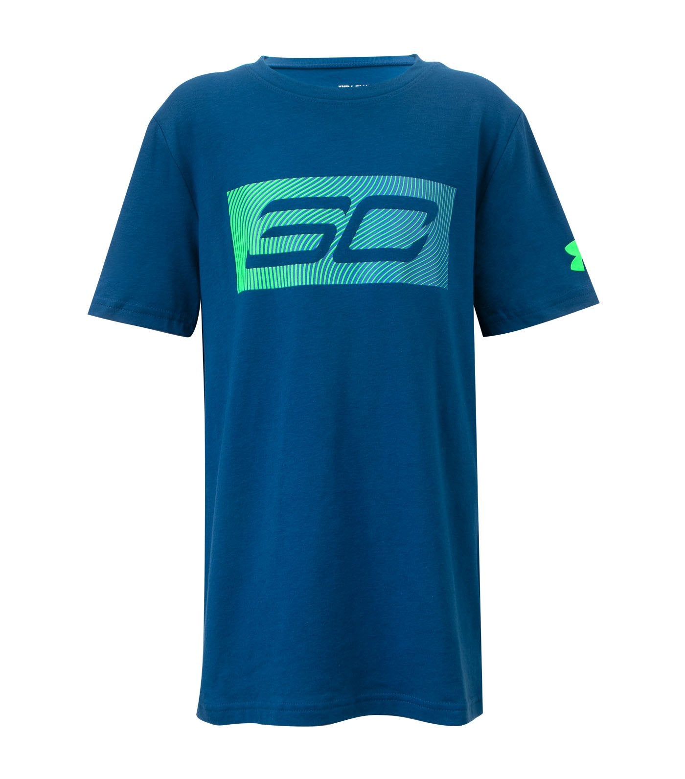 under armour blue boys sc logo t-shirt 