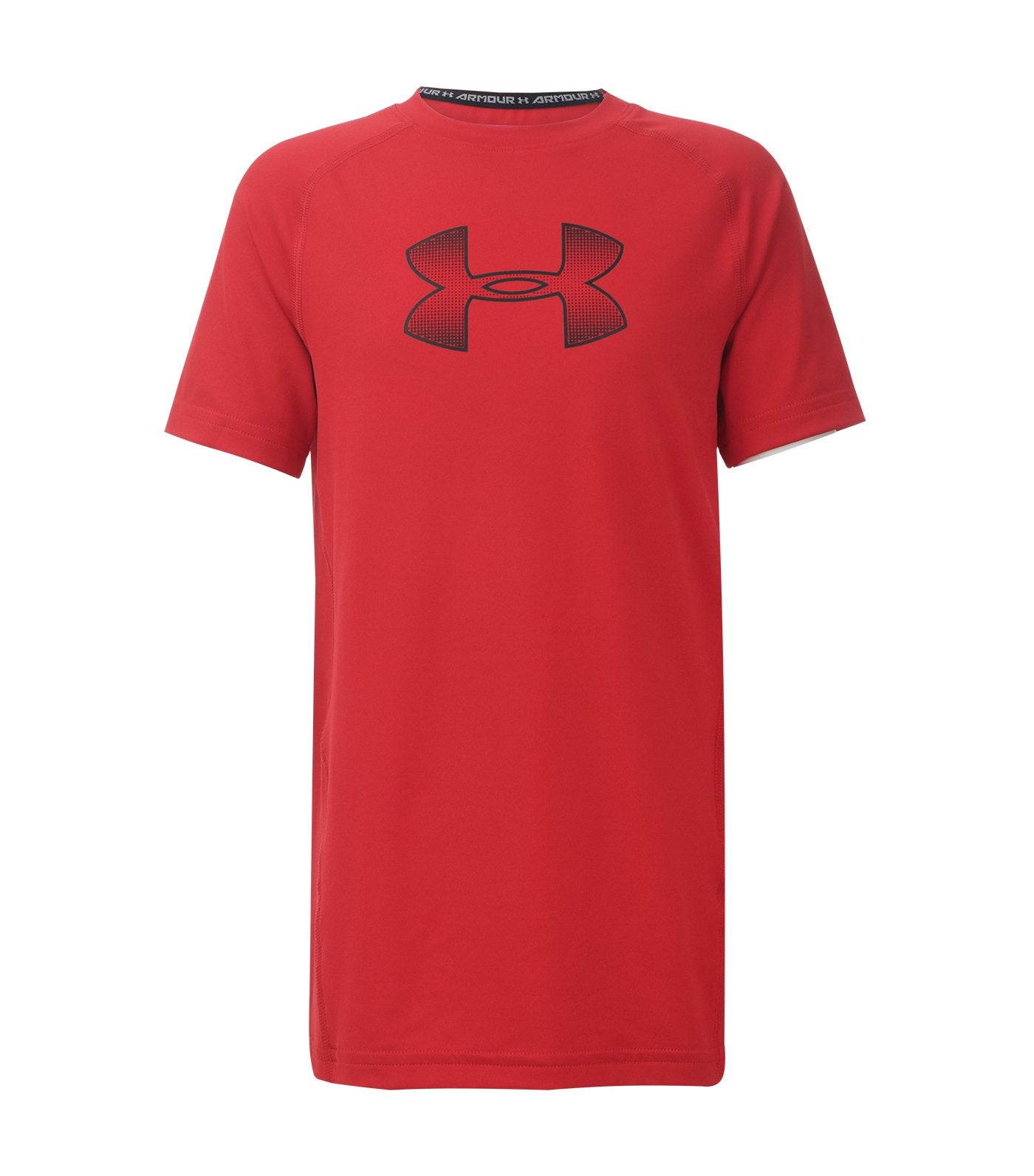 under armour red boys armour training t-shirt