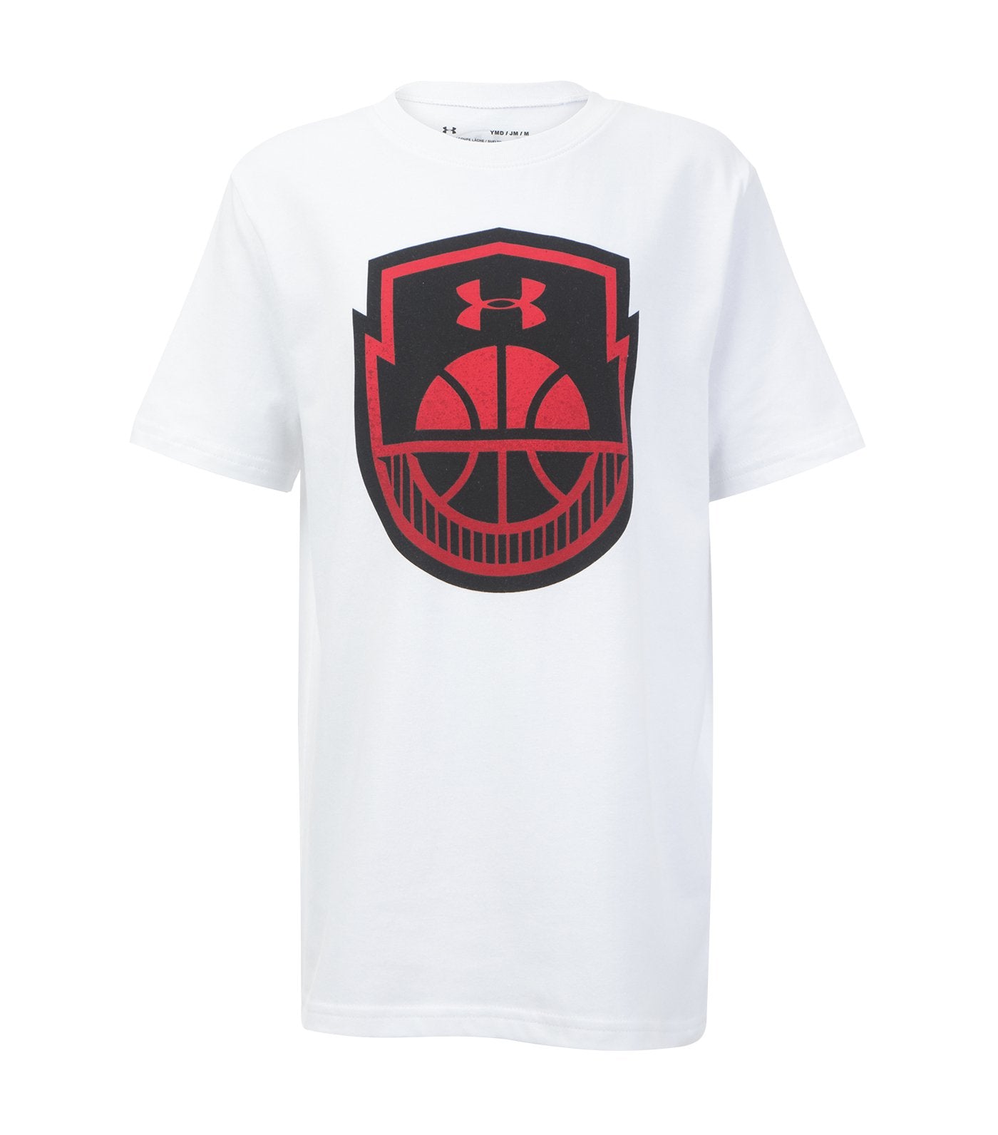 under armour white boys basketball icon t-shirt