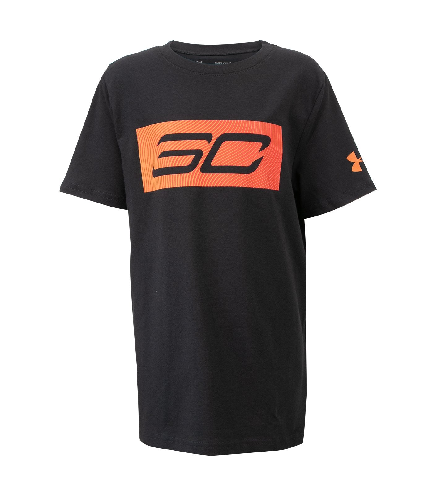 under armour gray boys t-shirt sc30 logo