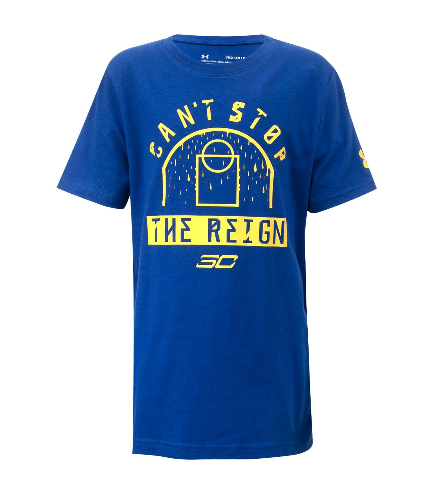 under armour blue boys sc30 the reign basketball t-shirt 