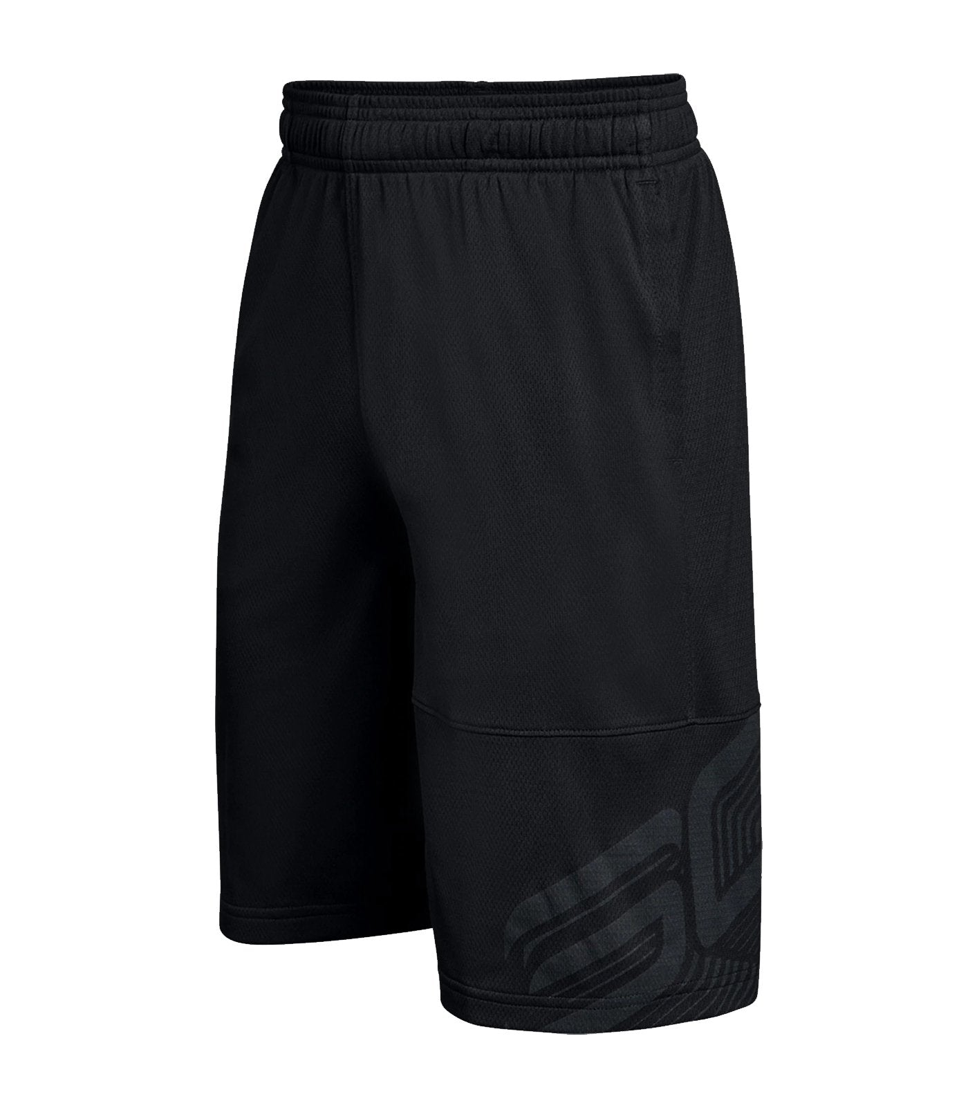 under armour black boys sc30 shorts