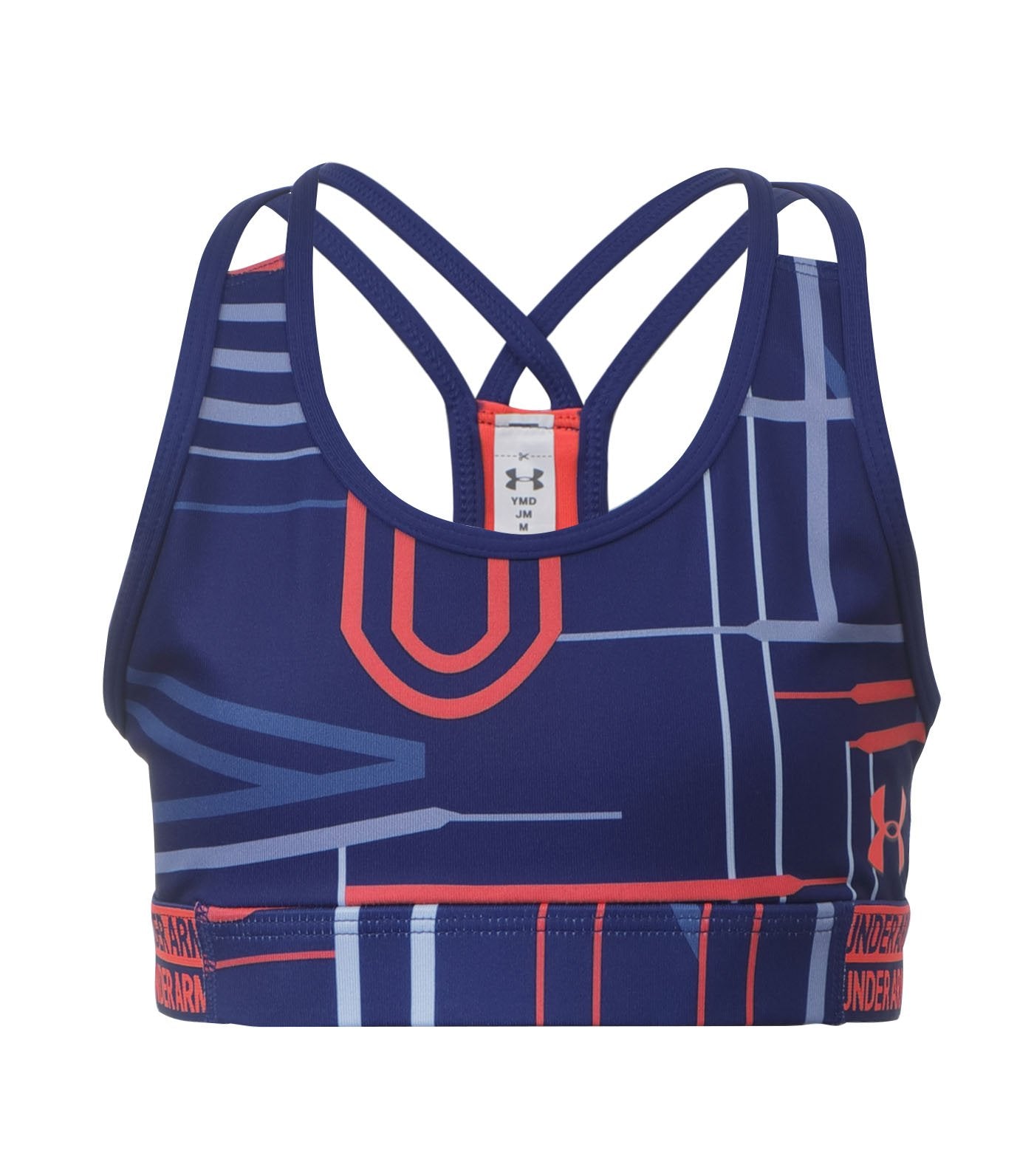 under armour blue girls bra heatgear armour novelty