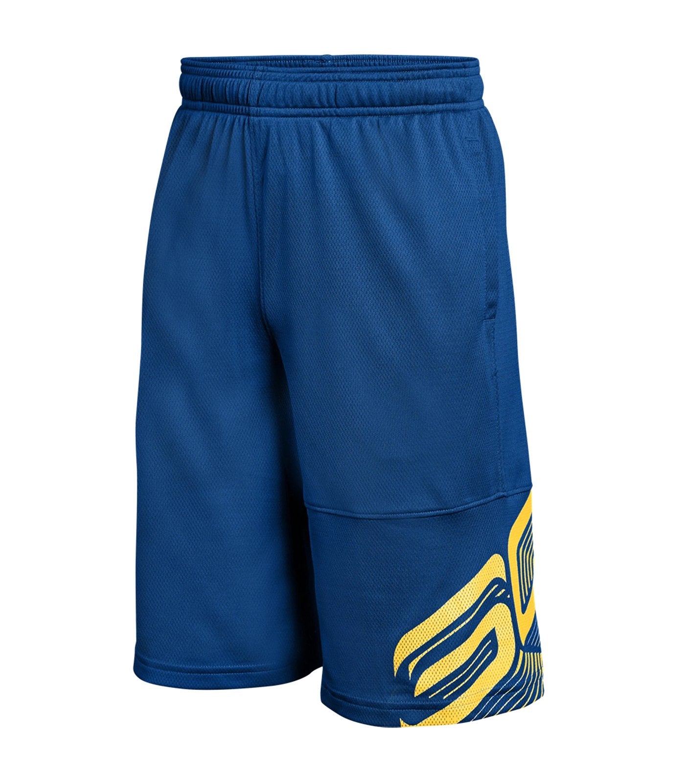 under armour blue boys sc30 shorts