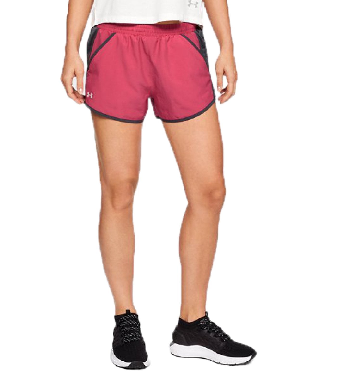 under armour ua fly by shorts pink