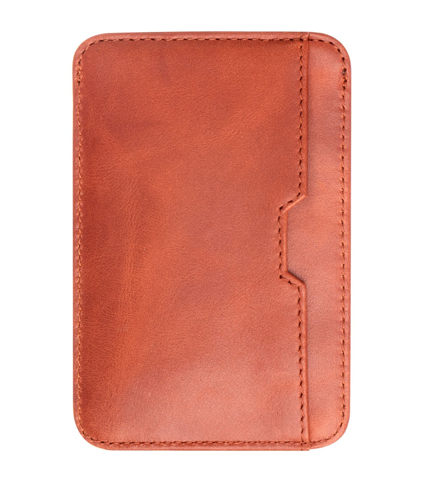 vaultskin chelsea rfid wallet cognac